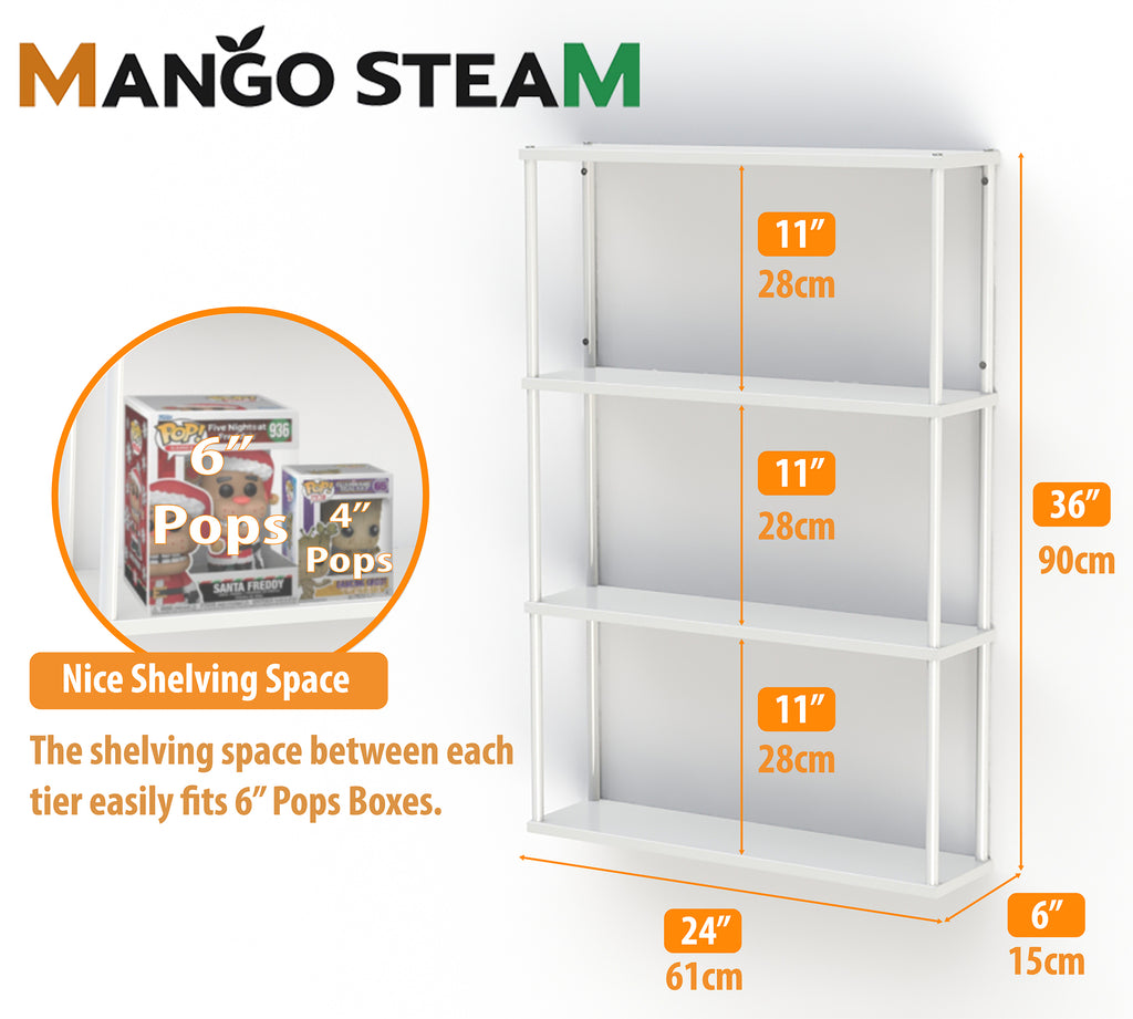 Wall-mounted Steel Shelving Unit