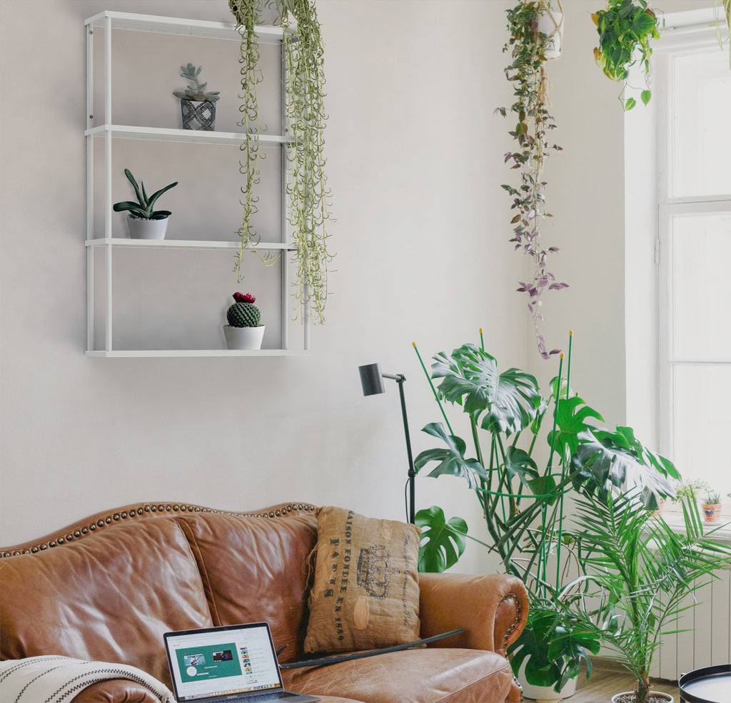 Wall-mounted Steel Shelving Unit