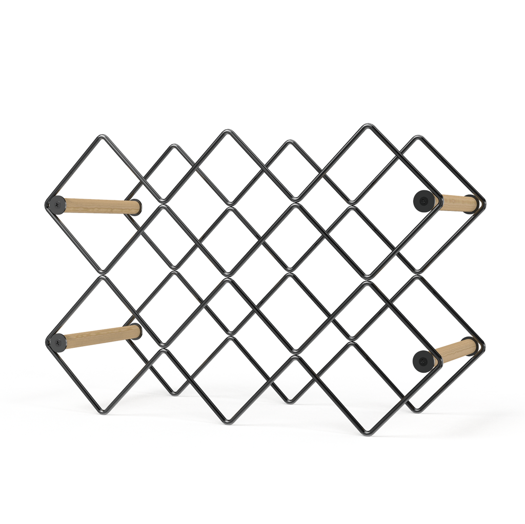 Mango Steam Modern Geometric 10-Bottle Wine Rack