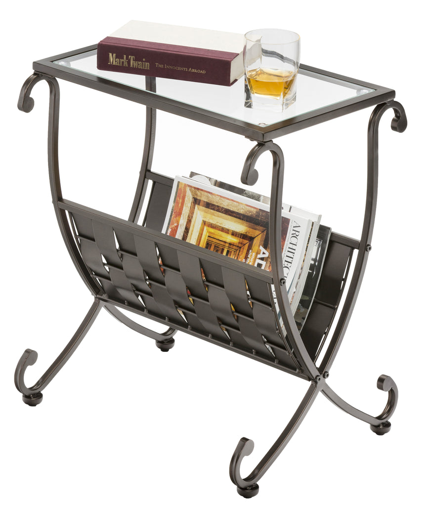 Melbourne Magazine Rack End Table.