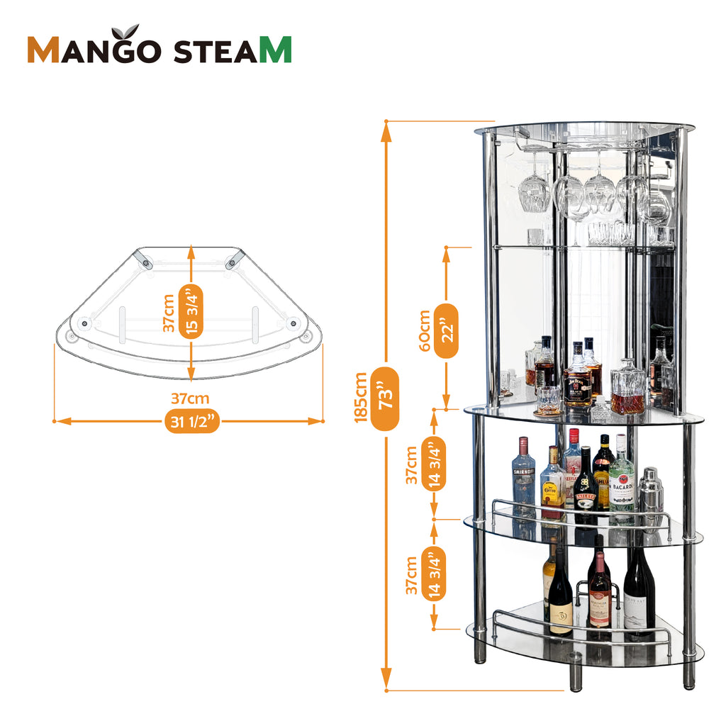 Mango Steam Modern Home Corner Tower Bar