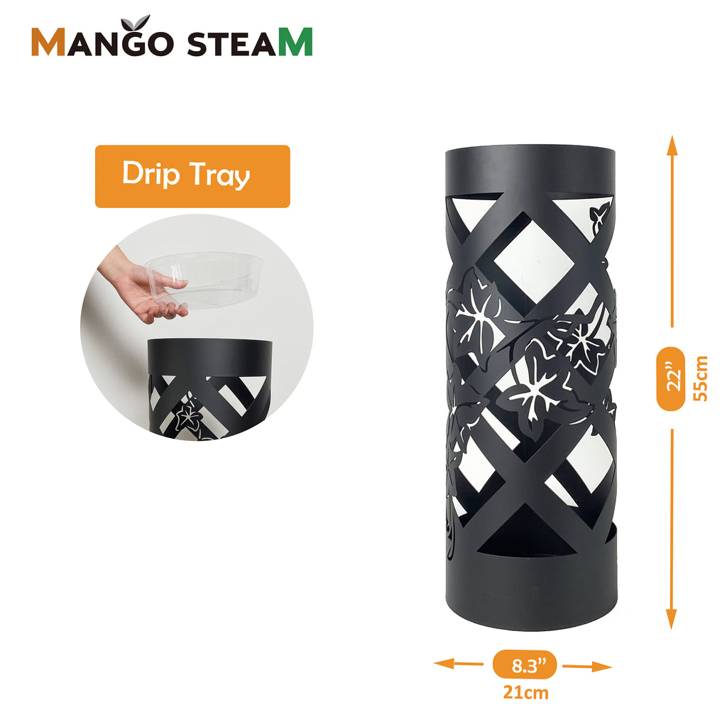 Mango Steam Round Ivy Umbrella Stand 22"