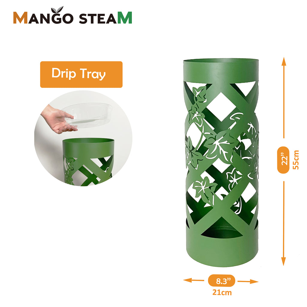Mango Steam Round Ivy Umbrella Stand 22"