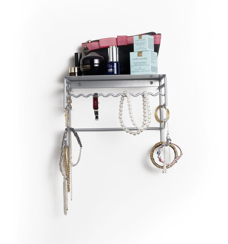 Wall Mounted Jewelry Organizer Shelf.