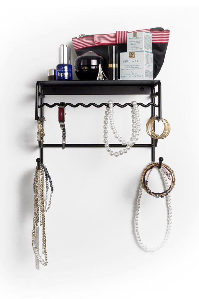 Wall Mounted Jewelry Organizer Shelf.