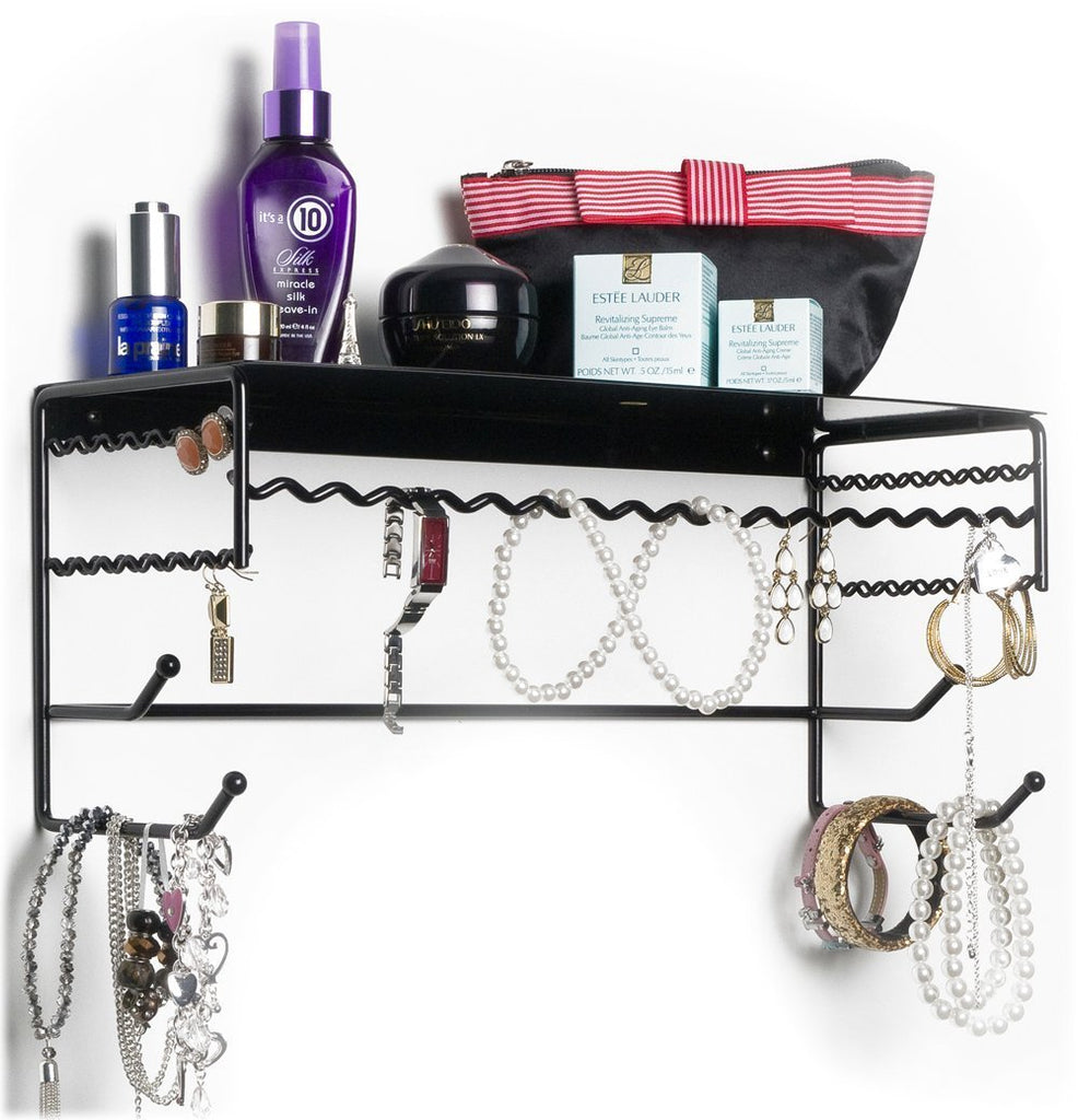 Wall Mounted Jewelry Organizer Shelf.