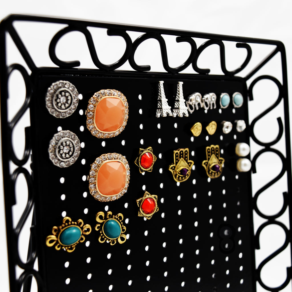 Mini Metal Earring Jewelry Organizer.