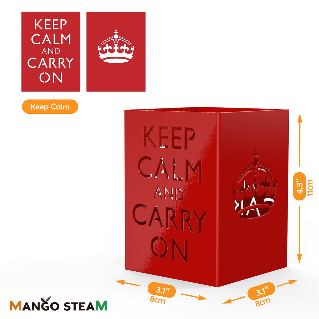 Mango Steam Metal Pen Holder, Stand for Desk - Pencil Cup Organizer for Office, Classroom, Home
