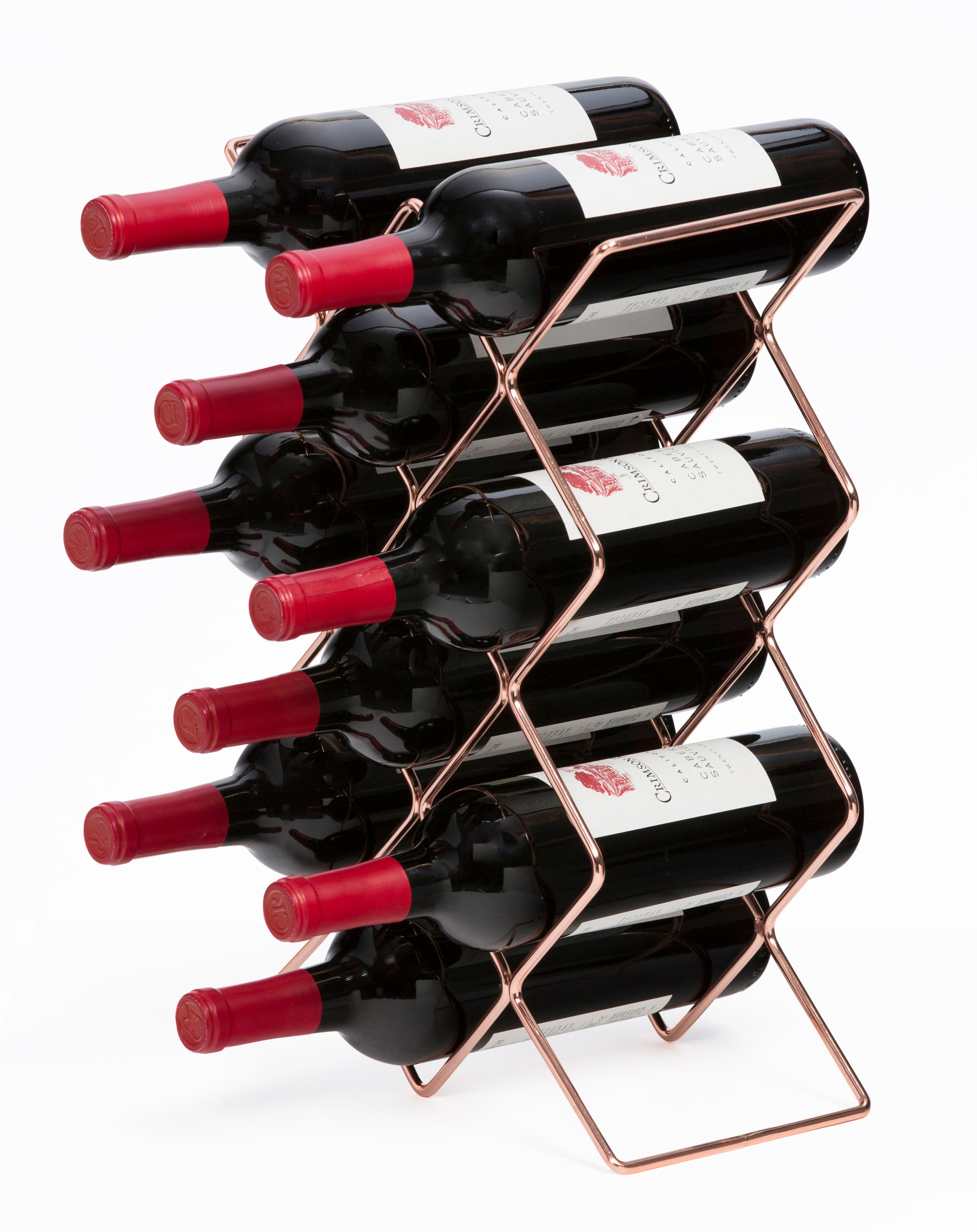 Wire Stemware Rack Glasses Holder Sorbus Wall Mounted Wire & Mahogany Wood Glass Stemware ...