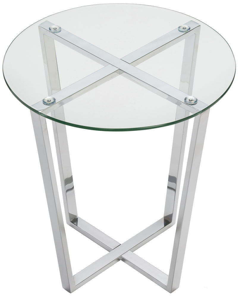 End Table Chrome Front Facing