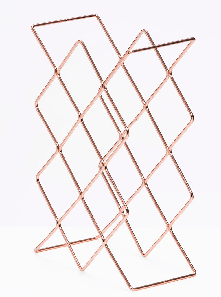 Tabletop Wine Rack Rose Gold 