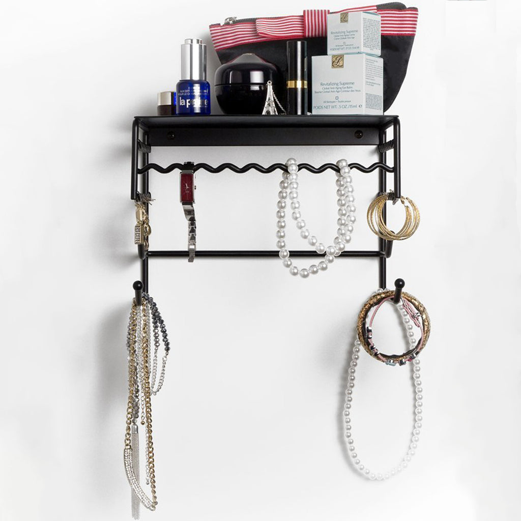 Wall Mounted Jewelry Organizer Shelf.