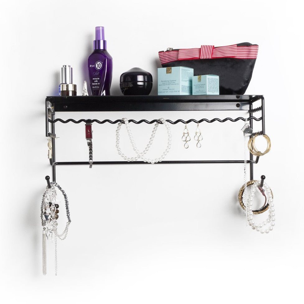 Wall Mounted Jewelry Organizer Shelf.